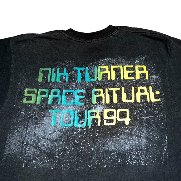 VTG Hawkwind Nic Turner Space Ritual Tour 1994 Band Tee Shirt Autographed - Picture 5 of 6